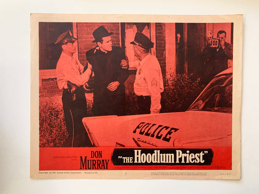 The Hoodlum Priest original 1961 vintage lobby card