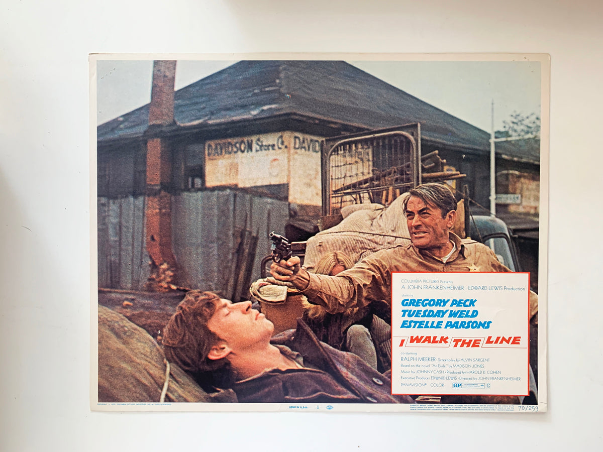 I Walk the Line original 1970 vintage lobby card