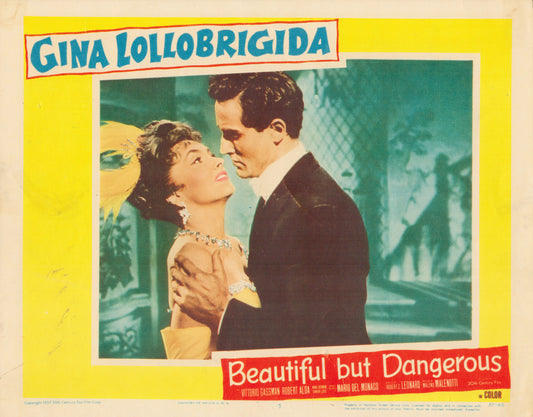 Beautiful But Dangerous 1957 original vintage lobby card