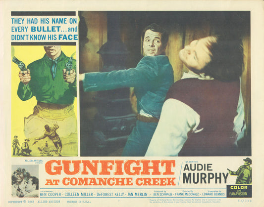 Gunfight at Comanche Creek 1963  original vintage lobby card