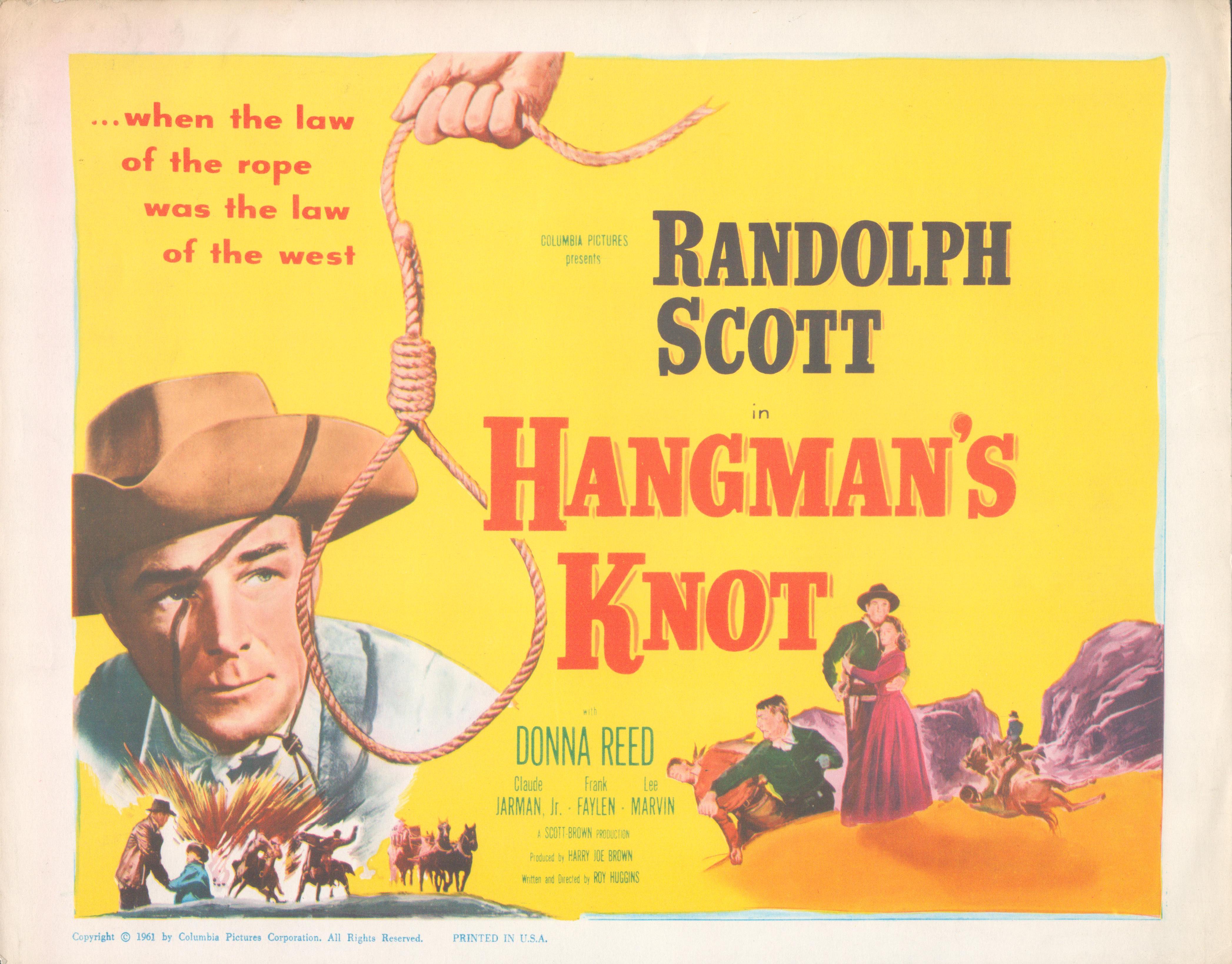 Hangman's Knot set of 8 original lobby cards