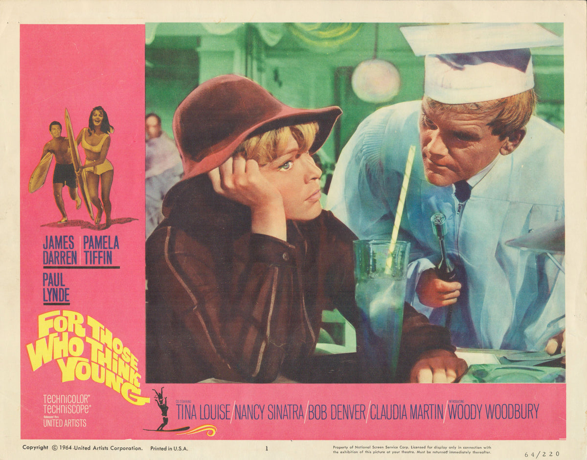 For Those Who Think Young 1964 original vintage lobby card