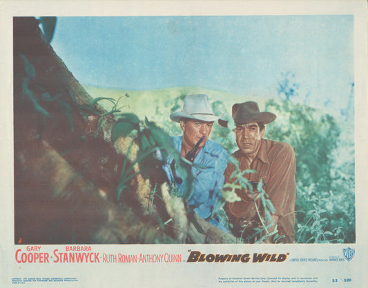 Blowing Wild  1953 original vintage lobby card