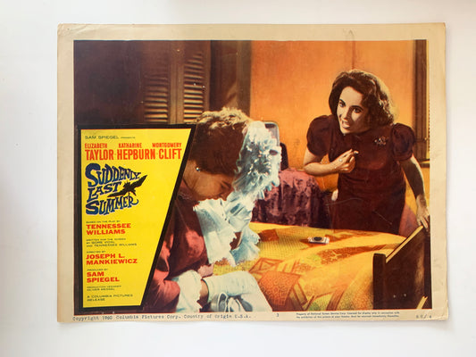 Suddenly, Last Summer original 1960 vintage lobby card