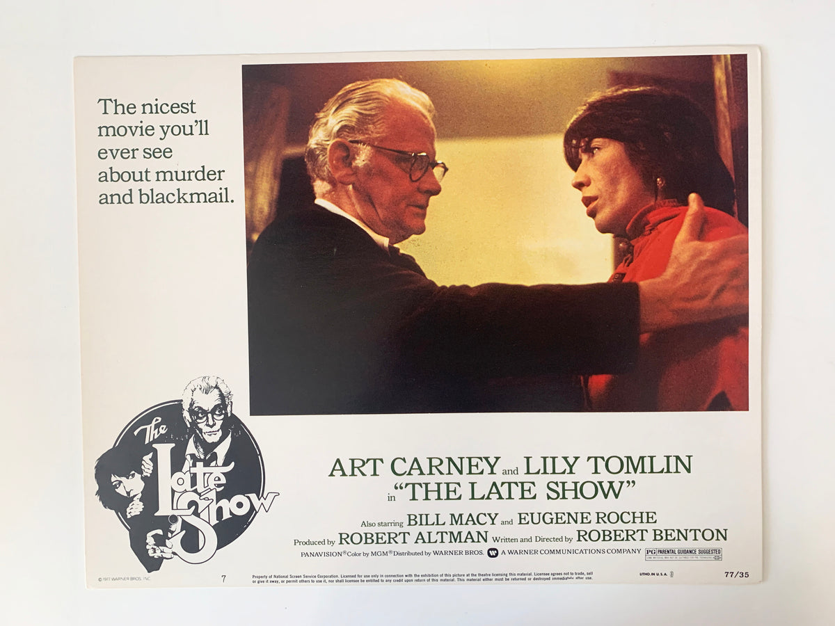 The Late Show original 1977 vintage lobby card