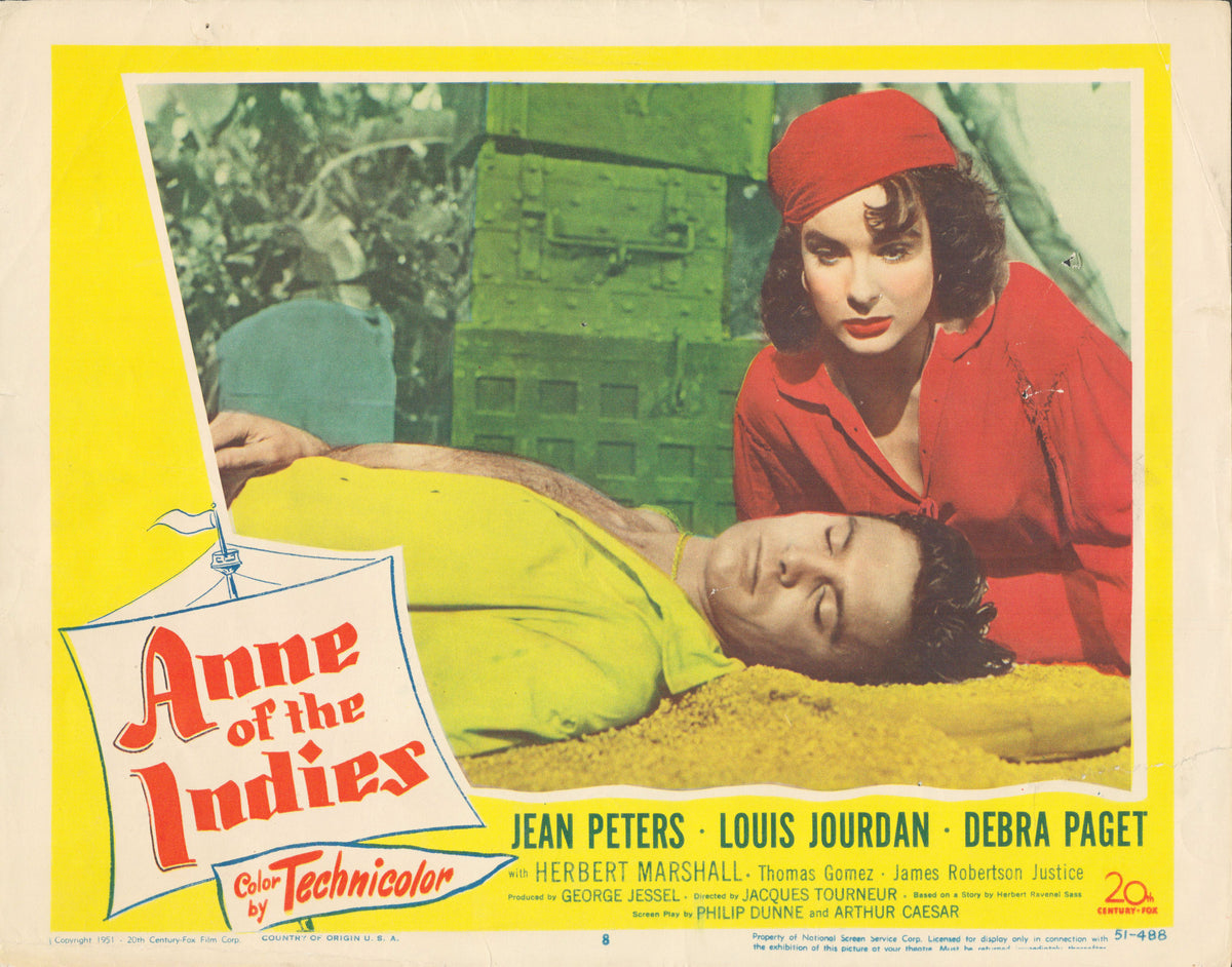 Anne of the Indies 1951 original vintage lobby card