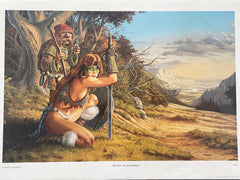 Ancients & Innocents - Waiting For Shadamehr Artwork  by Larry Elmore