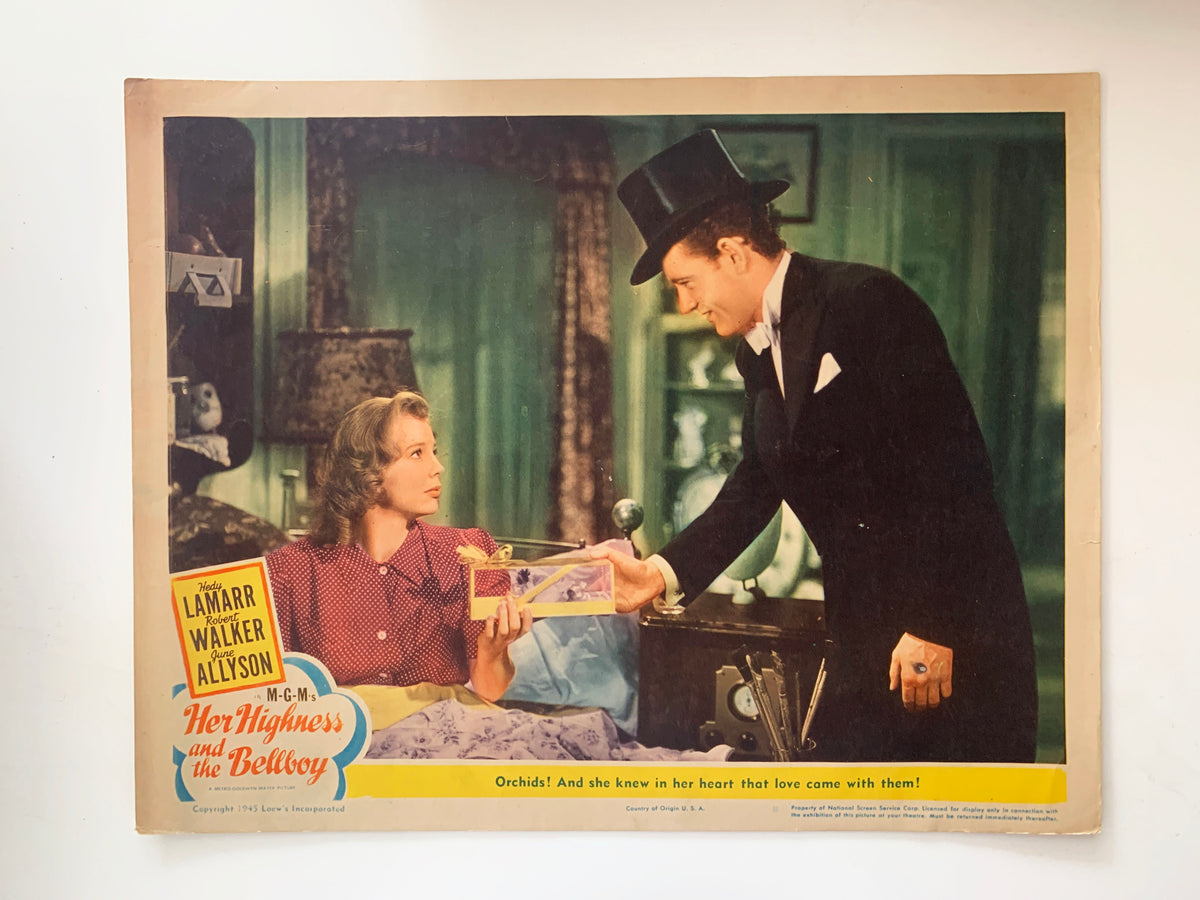 Her Highness and the Bellboy original 1945 vintage lobby card