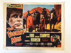 The Violent Men original 1954 vintage lobby card