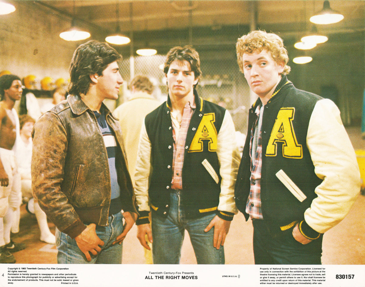 All the Right Moves 1983 original vintage lobby card