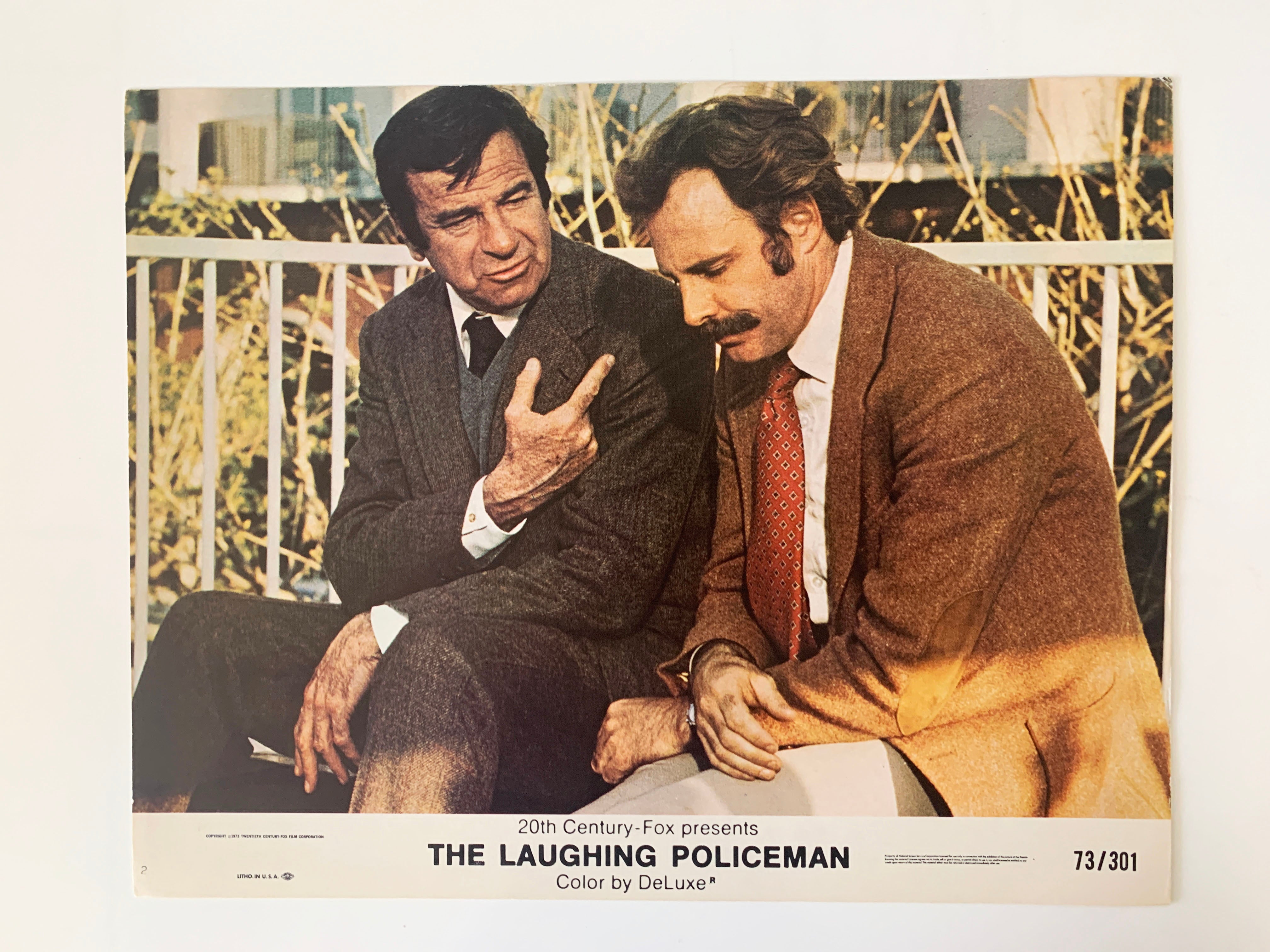 The Laughing Policeman original 1973 vintage lobby card