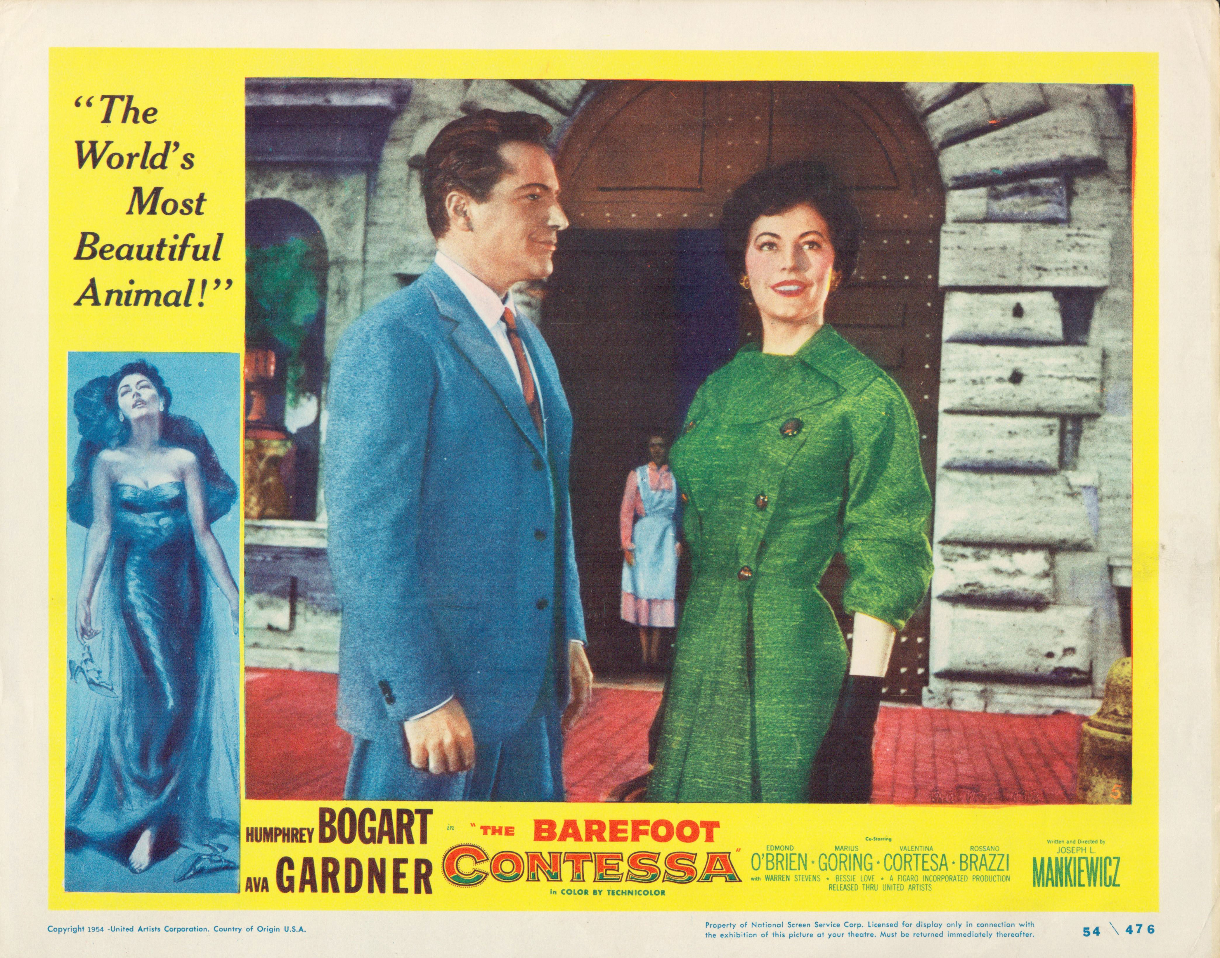 The Barefoot Contessa 1954 original vintage lobby card