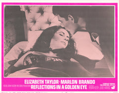 Reflections in a Golden Eye 1967 original vintage lobby card