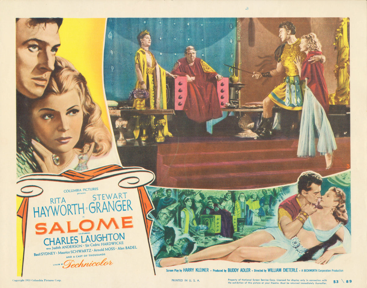 Salome 1953 original vintage lobby card