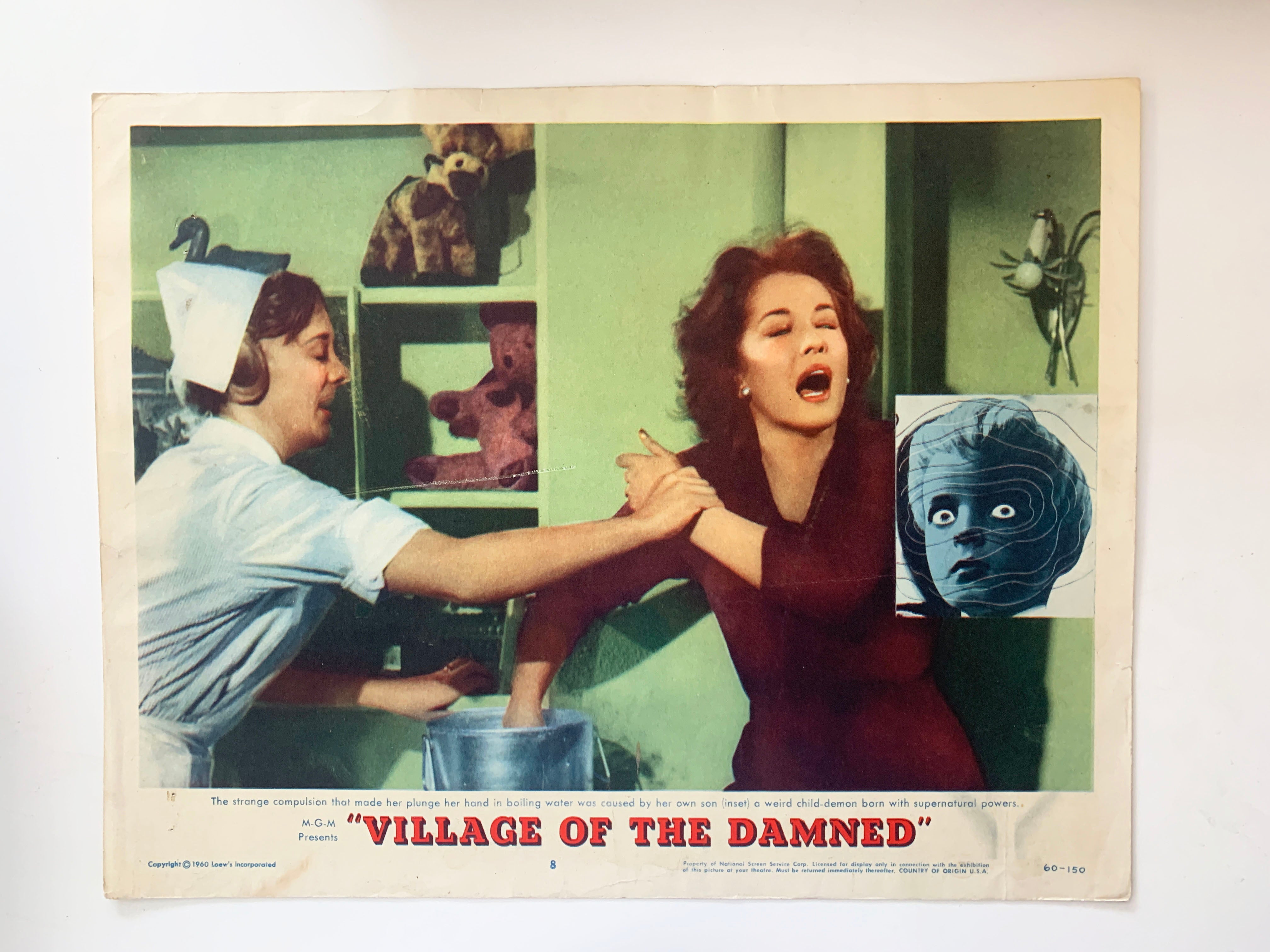 Village of the Damned 1960 vintage lobby card