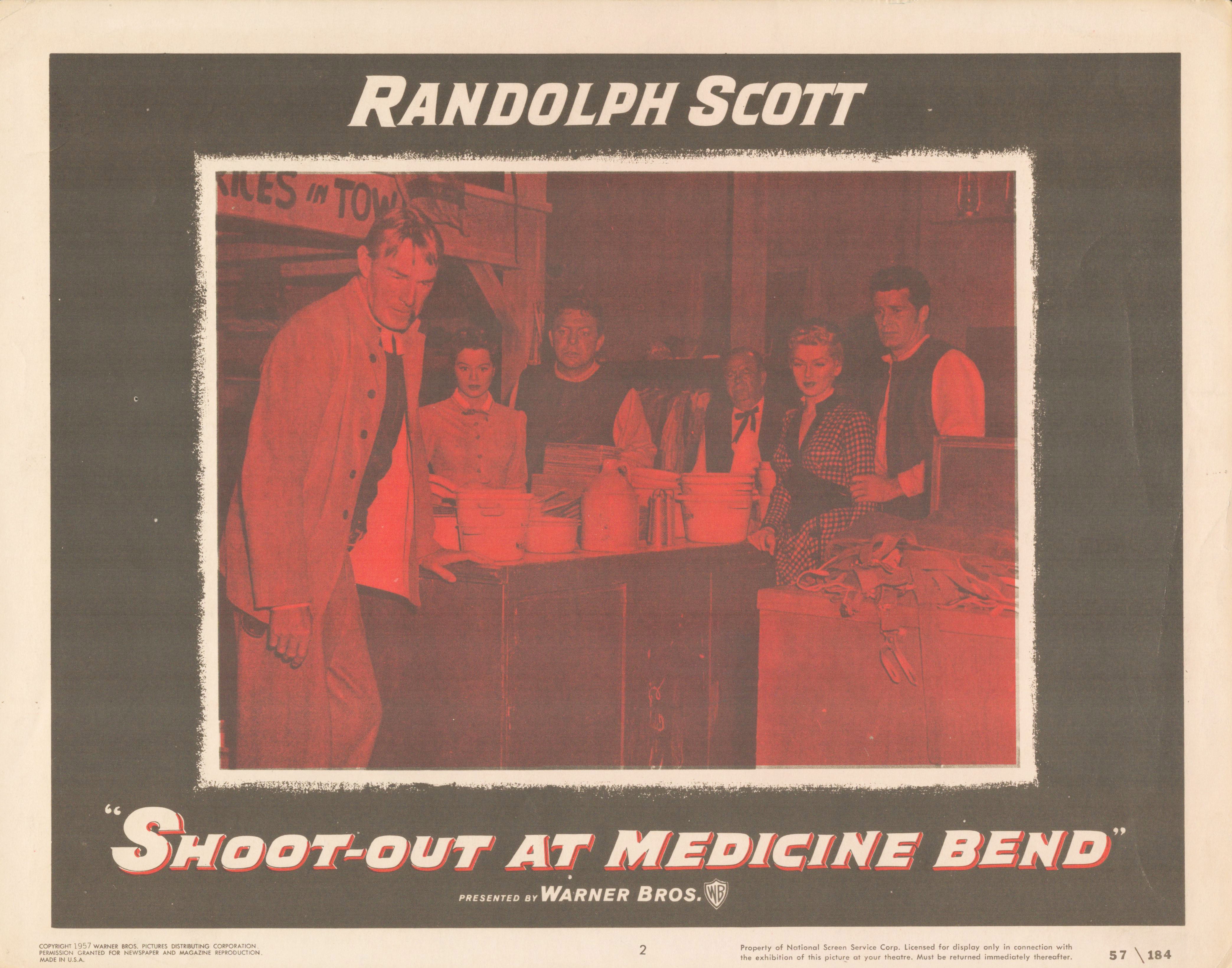 Shoot-Out at Medicine Bend 1957 original vintage lobby card