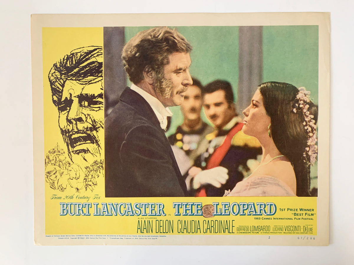 The Leopard original 1963 vintage lobby card