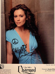 Alyssa Milano facsimile signed photo. 8x10 inches