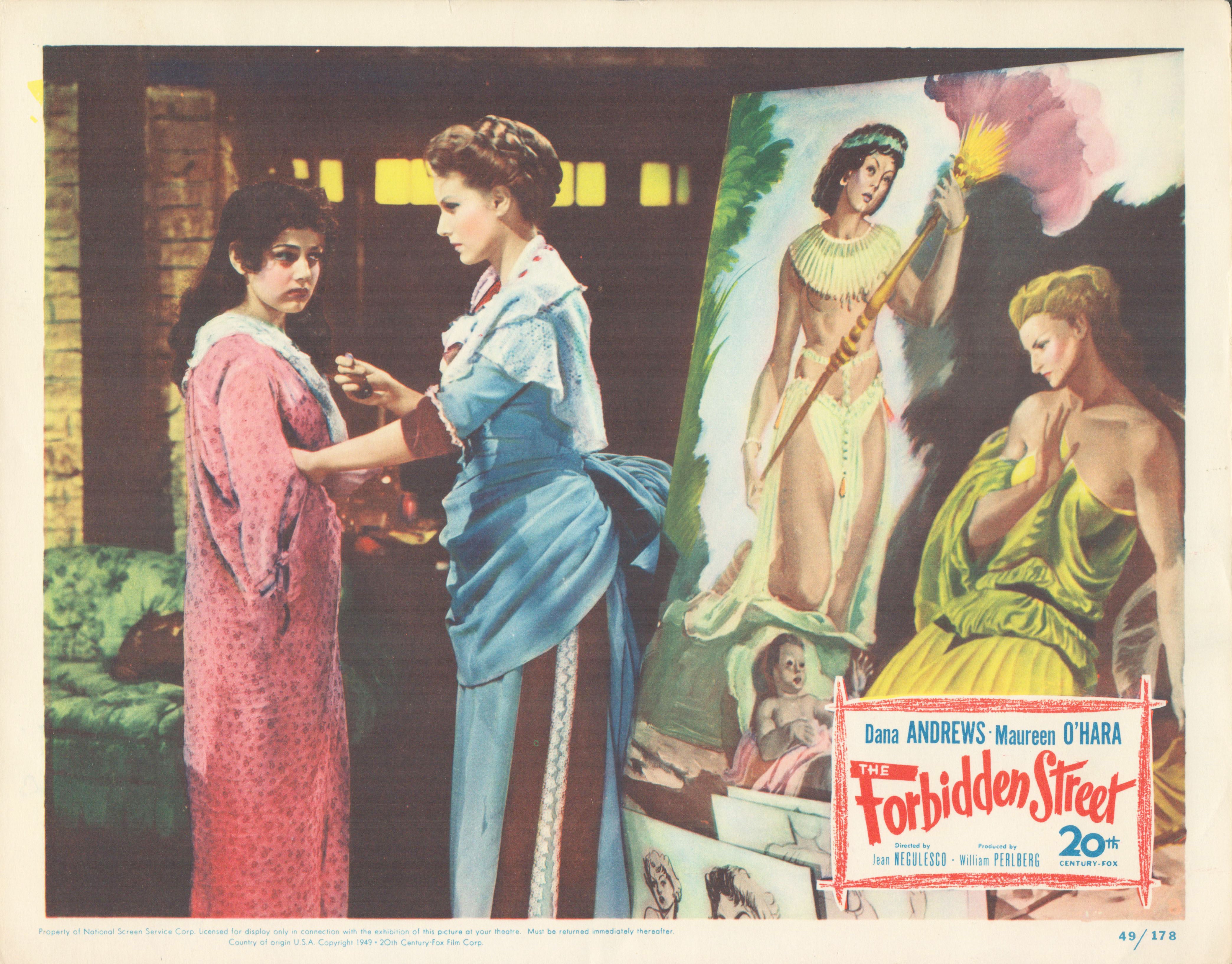 The Forbidden Street 1949 original vintage lobby card