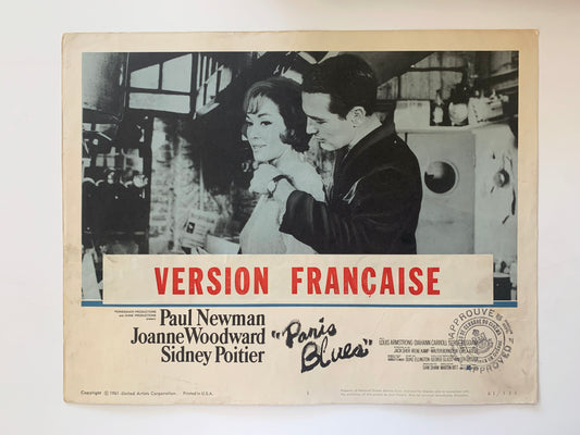 Paris Blues original 1961 vintage French lobby card