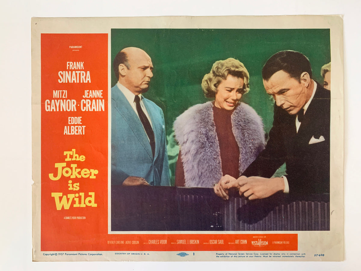 The Joker Is Wild original 1957 vintage lobby card