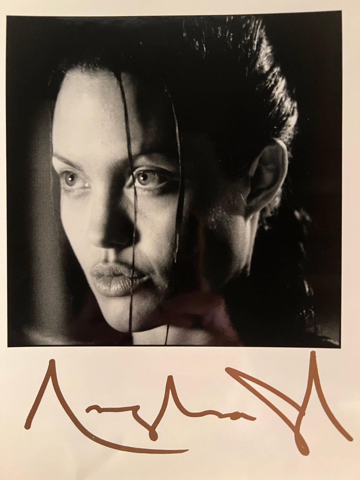 Angelina Jolie facsimile signed photo. 8x10 Inches