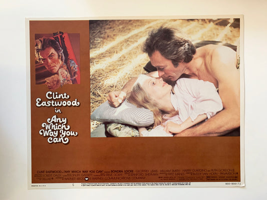 Any Which Way You Can original 1980 vintage lobby card