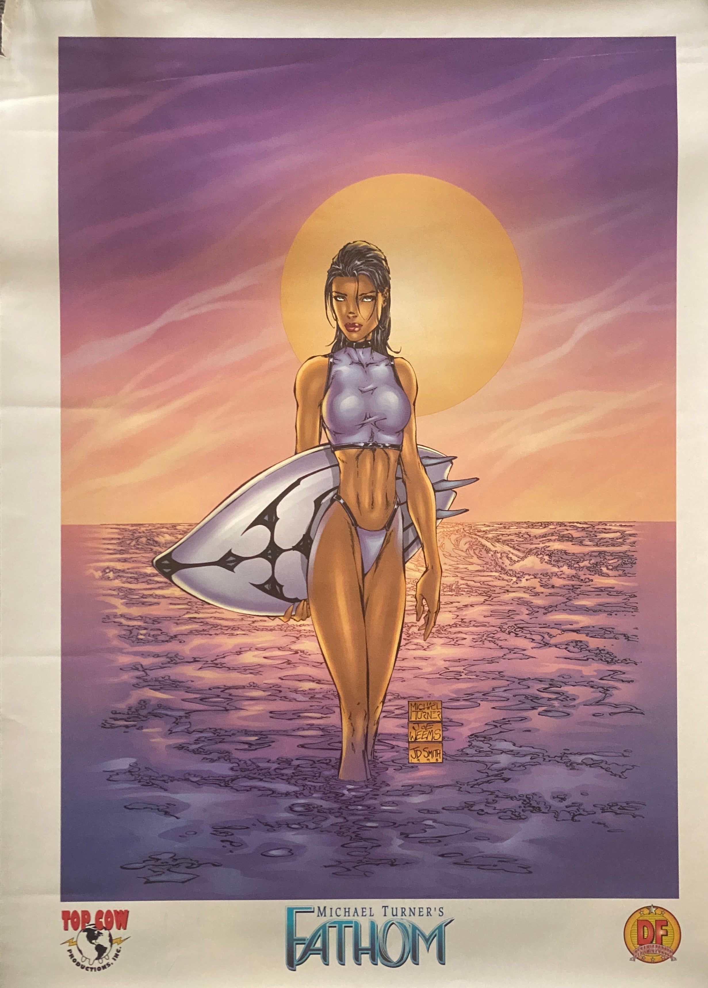 2000 Michael Turner's Fathom poster 