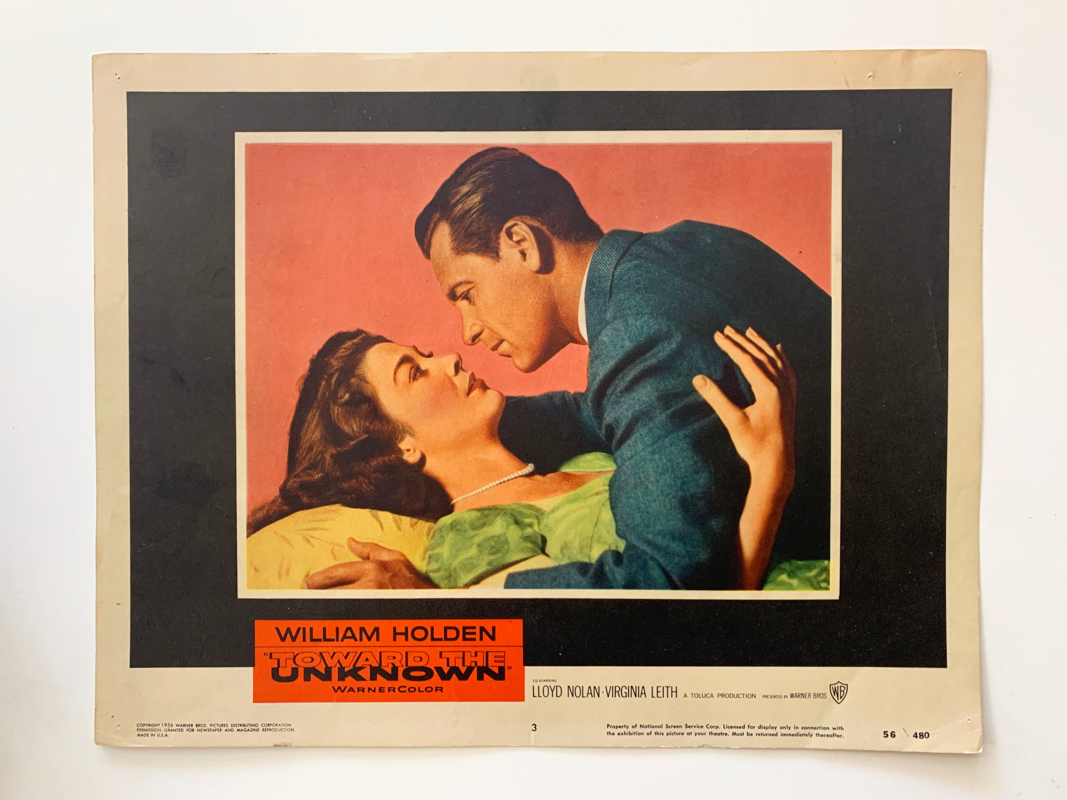 Toward the Unknown original 1956 vintage lobby card