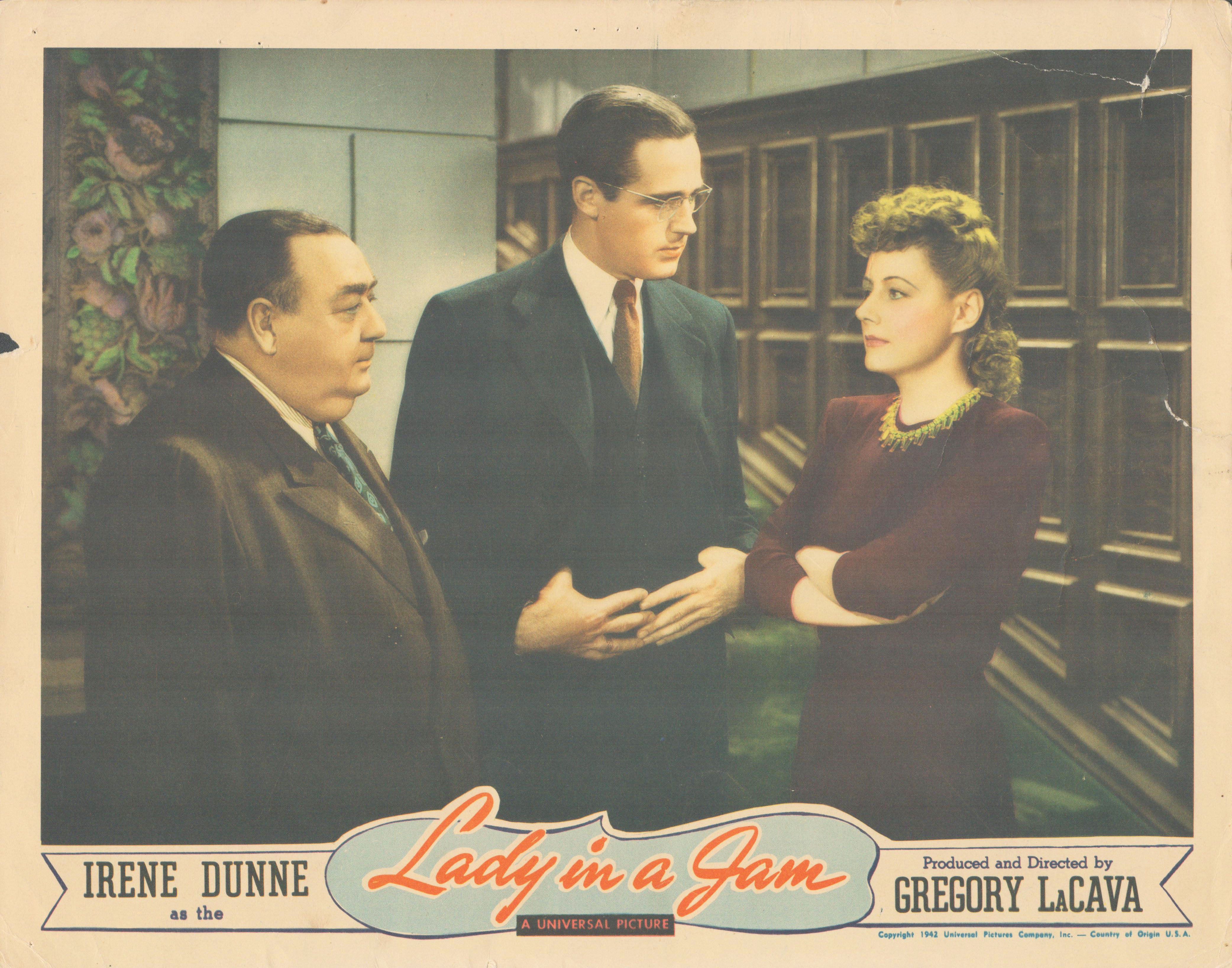 Lady in a Jam 1942 original vintage lobby card