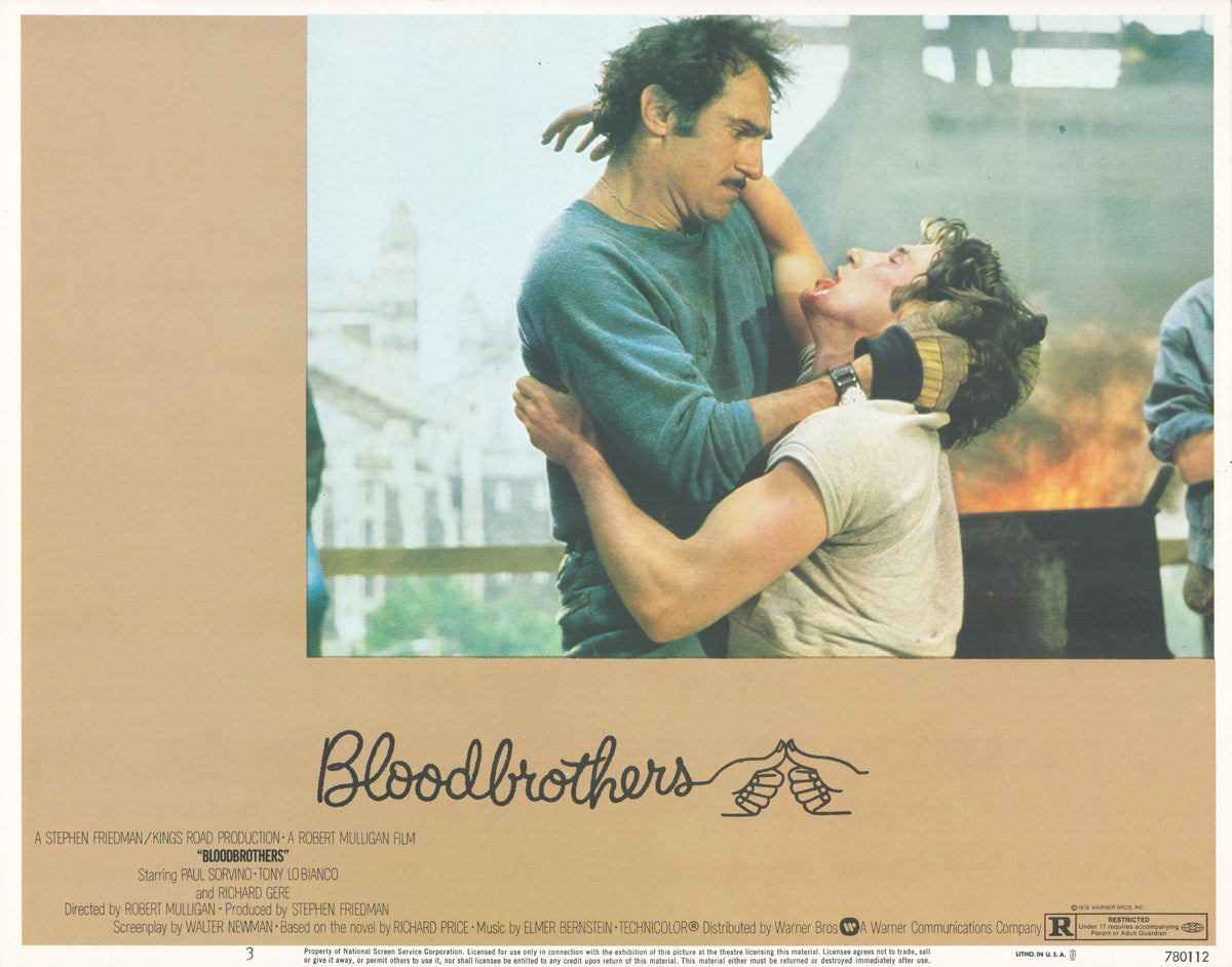 Bloodbrothers 1978 original vintage lobby card