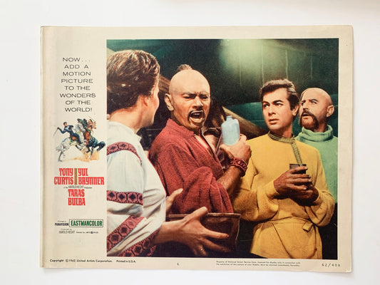 Taras Bulba original 1962 vintage lobby card