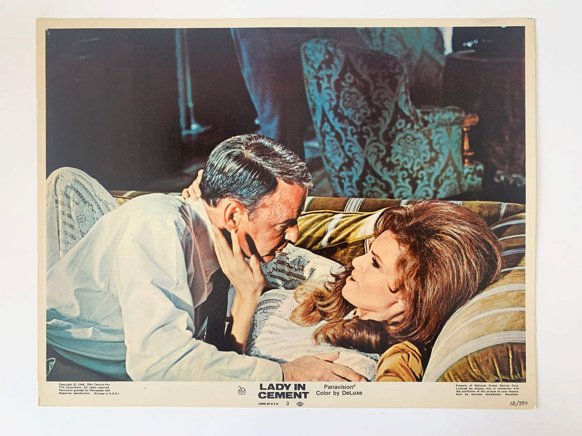 Lady in Cement original 1968 vintage lobby card