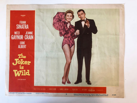 The Joker Is Wild original 1957 vintage lobby card