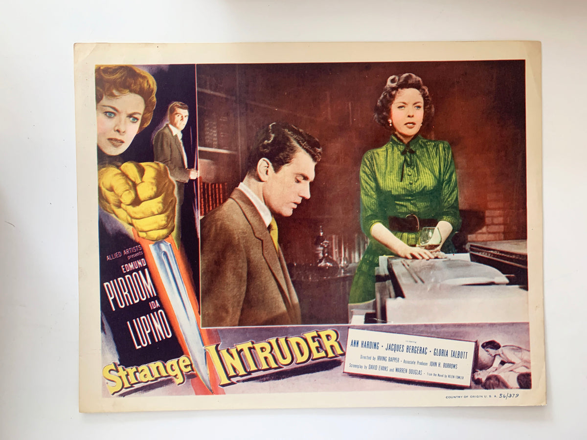 Strange Intruder original 1956 vintage lobby card