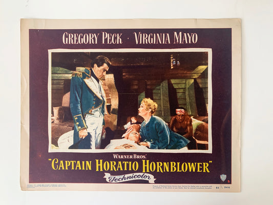 Captain Horatio Hornblower original 1951 vintage lobby card