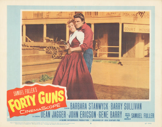 Forty Guns  1957 original vintage lobby card