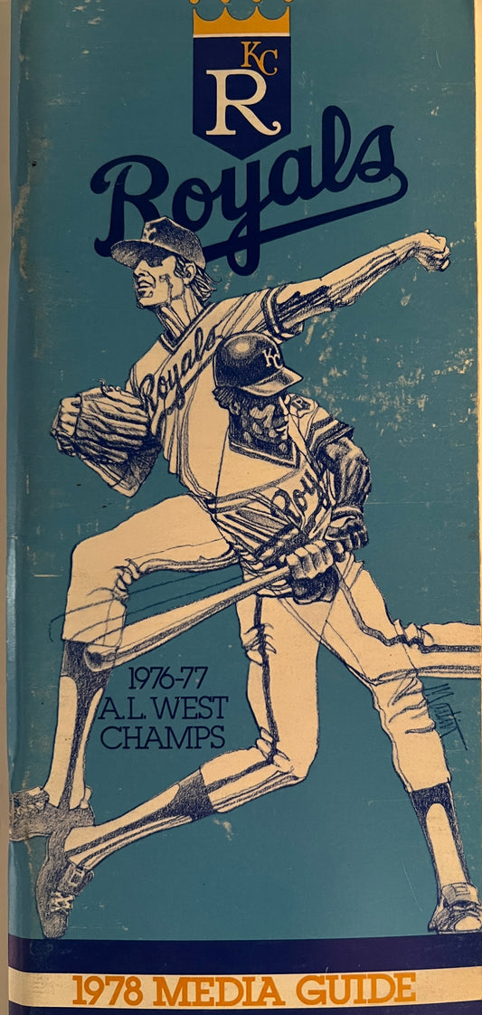 1978 Royals Media guide. 4x9 inches