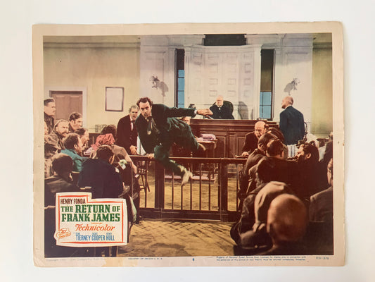 The Return of Frank James original 1940 vintage lobby card