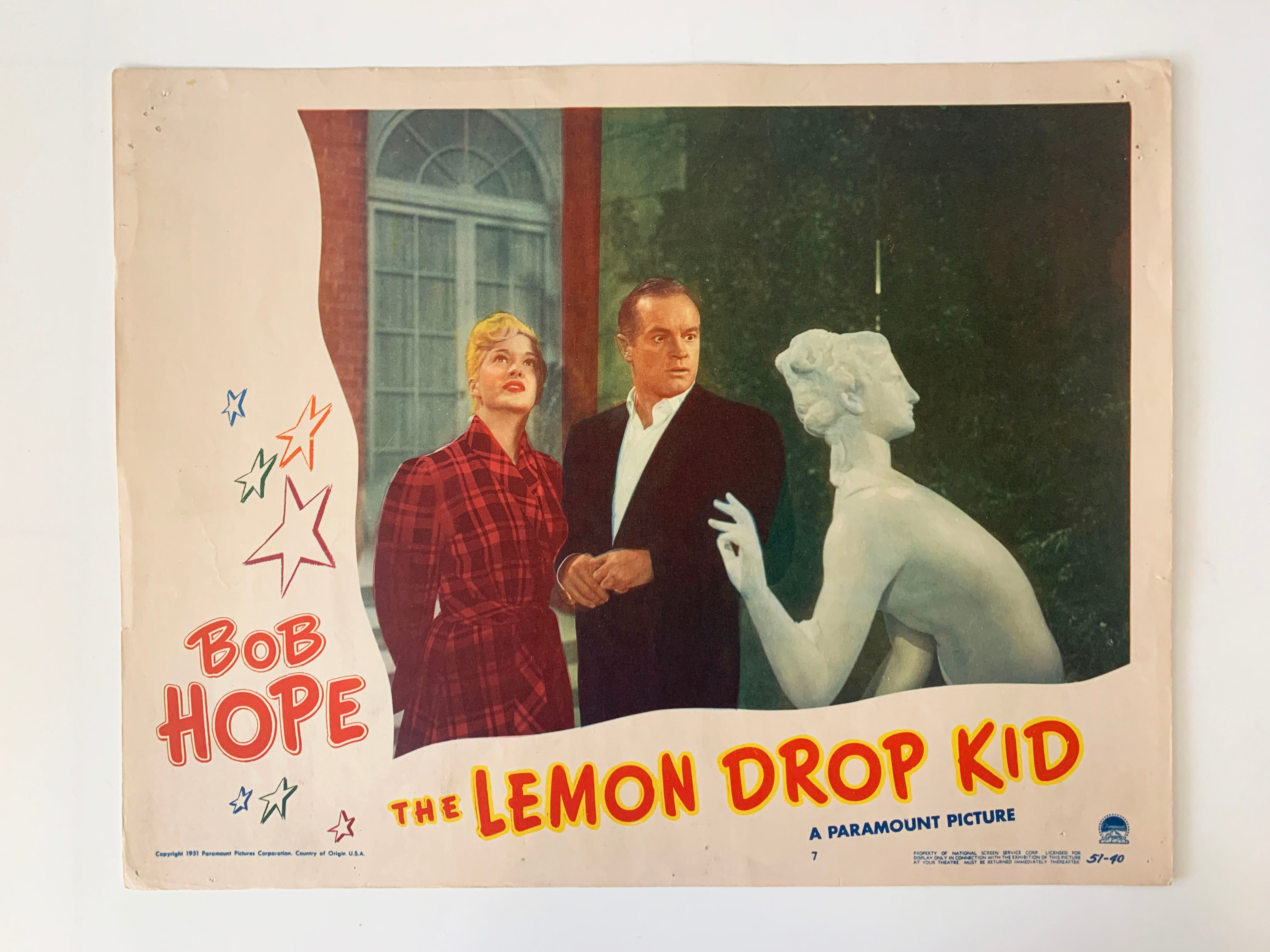 The Lemon Drop Kid original 1951 vintage lobby card