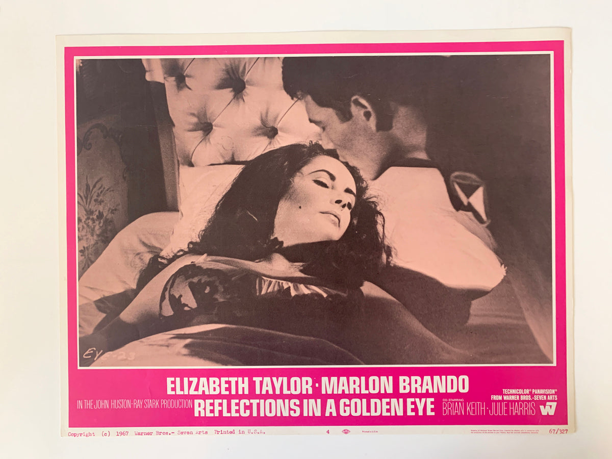 Reflections in a Golden Eye original 1967 vintage lobby card