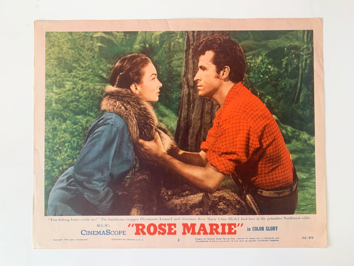 Rose Marie original 1954 vintage lobby card