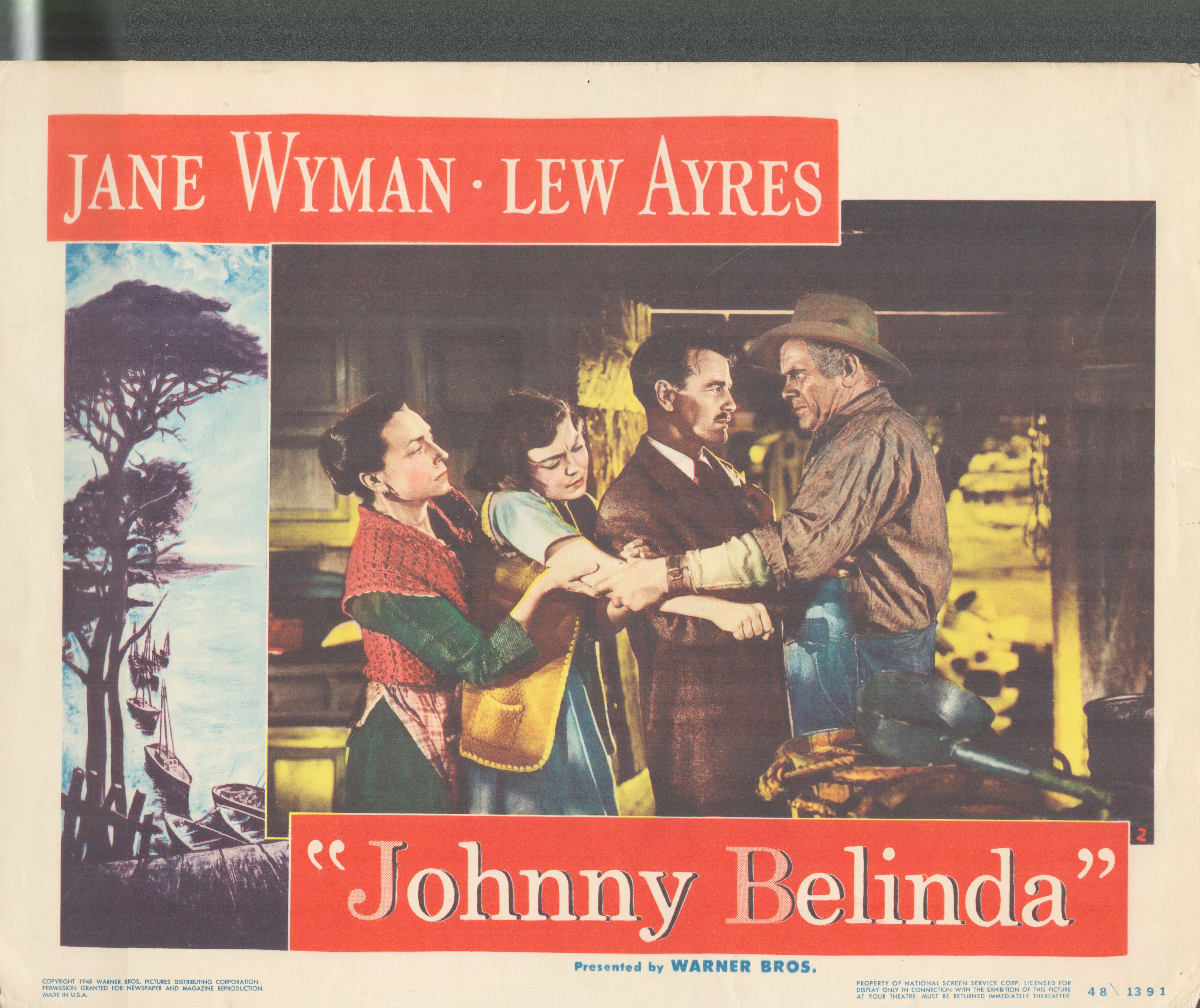 Johnny Belinda 1948 original vintage lobby card