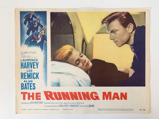 The Running Man original 1963 vintage lobby card