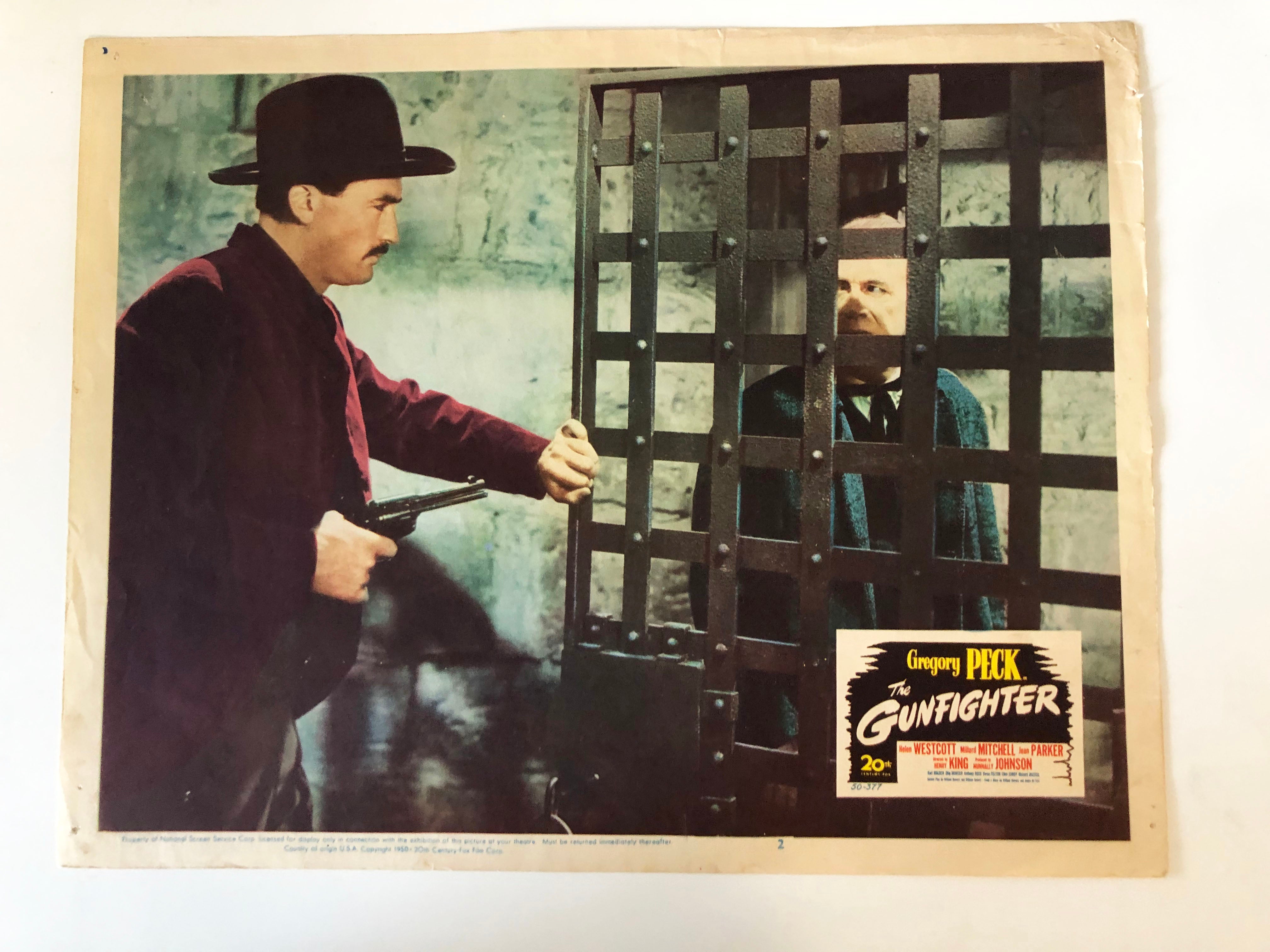 The Gunfighter original 1950 vintage lobby card