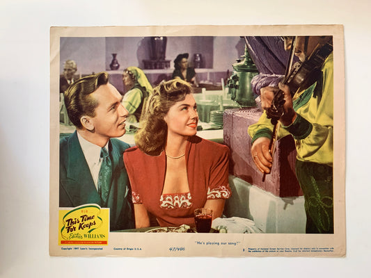 This Time for Keeps original 1947 vintage lobby card