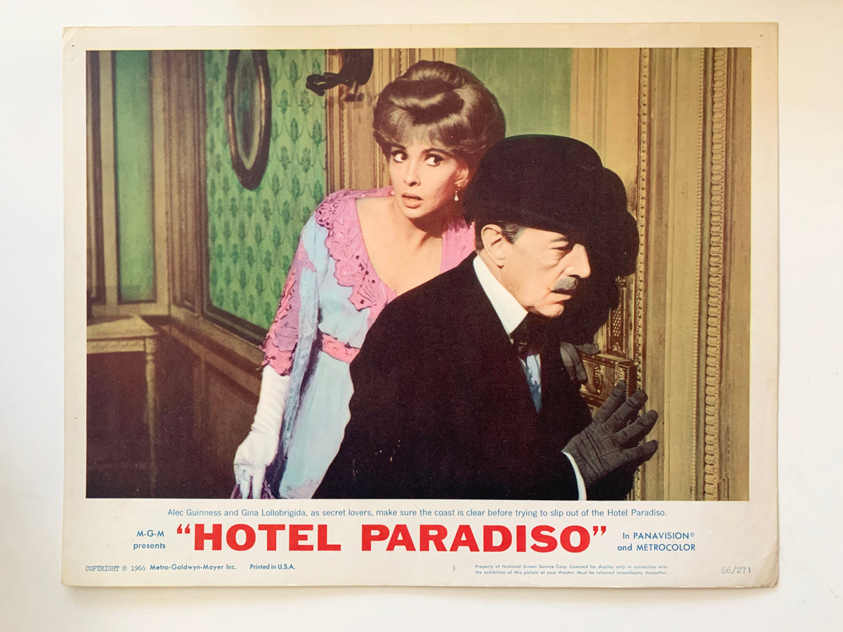 Hotel Paradiso 
original 1966 vintage lobby card