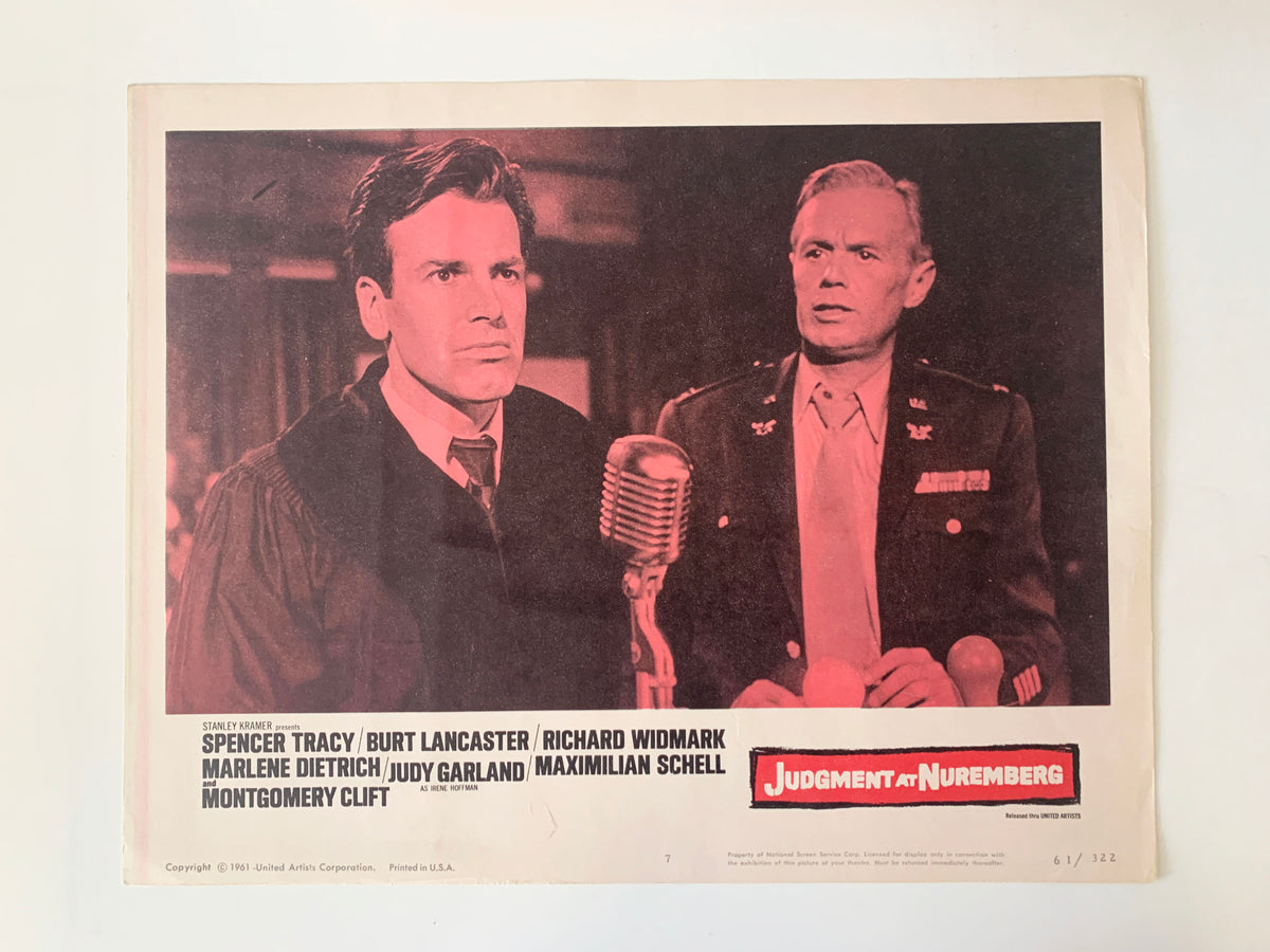 Judgment at Nuremberg original 1961 vintage lobby card