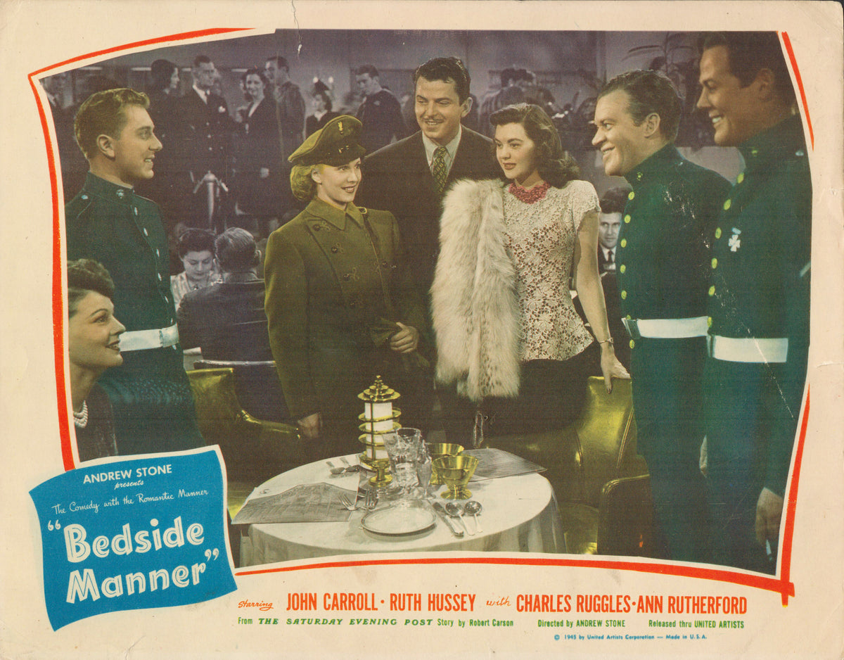 Bedside Manner 1945 original vintage lobby card