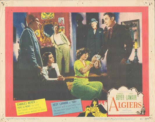 Algiers 1952 original vintage lobby card